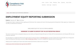 
                            10. EMPLOYMENT EQUITY REPORTING SUBMISSION | Compliance ...