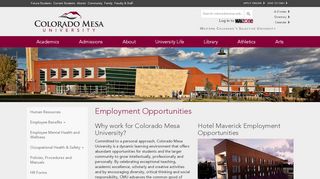 
                            5. Employment Opportunities | Colorado Mesa Univ.
