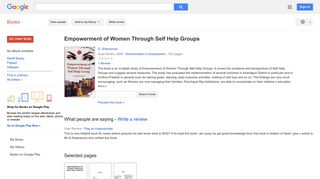 
                            11. Empowerment of Women Through Self Help Groups