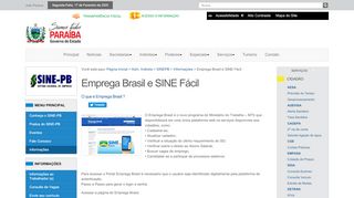 
                            7. Emprega Brasil e SINE Fácil — Secretaria de Comunicação - SINE-PB