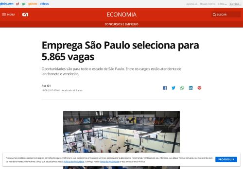 
                            9. Emprega São Paulo seleciona para 5.865 vagas | Concursos e ... - G1