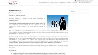 
                            13. Emprendedores – Alfacorp Consultores