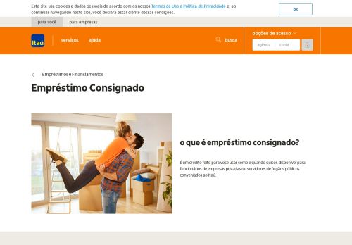 
                            2. Empréstimo Consignado | Itaú