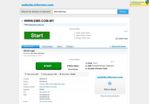 
                            6. emr.com.my at WI. TELCO Login - Website Informer