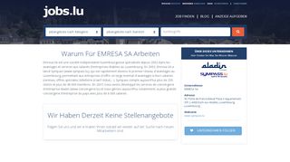 
                            13. EMRESA SA Berufe EMRESA SA - jobs.lu - Jobangebote in Luxemburg