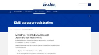 
                            3. EMS assessor registration » Enable New Zealand
