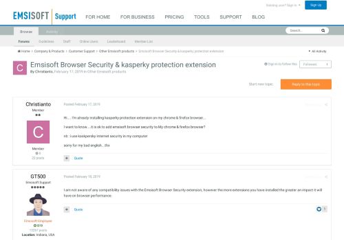 
                            11. Emsisoft Browser Security & kasperky protection extension - Other ...