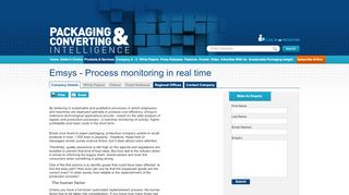 
                            12. Emsys - Process monitoring in real time - Packaging & Converting ...