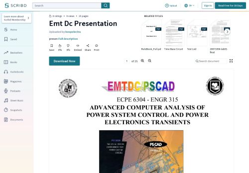 
                            4. Emt Dc Presentation | Power Electronics | Electrical Network - Scribd