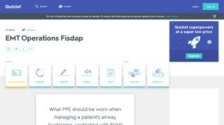 
                            7. EMT Operations Fisdap Flashcards | Quizlet