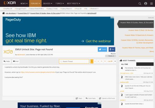 
                            4. EMUI Unlock Site: Page not Found | Huawei Mate 10 - XDA Forums ...