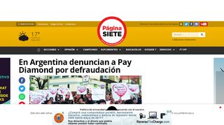 
                            6. En Argentina denuncian a Pay Diamond por defraudación - Diario ...