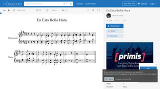 
                            9. En Esta Bella Hora sheet music download free in PDF or MIDI
