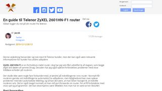 
                            5. En guide til Telenor ZyXEL 2601HN-F1 router | Routere | Beamtic