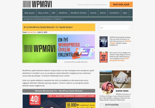 
                            1. En İyi 7 Wordpress Üyelik Eklentisi | WPMAVI