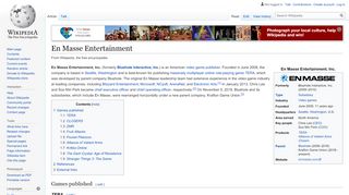 
                            13. En Masse Entertainment - Wikipedia