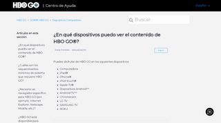 
                            7. ¿En qué dispositivos puedo ver el contenido de HBO GO®? – HBO GO