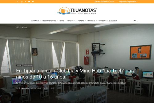 
                            7. En Tijuana lanzan Club Lia y Mind Hub “Lia Tech” para niños de 10 a ...