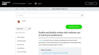 
                            7. enable and disable cookies that websites use to ... - Mozilla Support