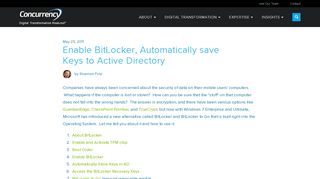 
                            5. Enable BitLocker, Automatically save Keys to Active Directory ...