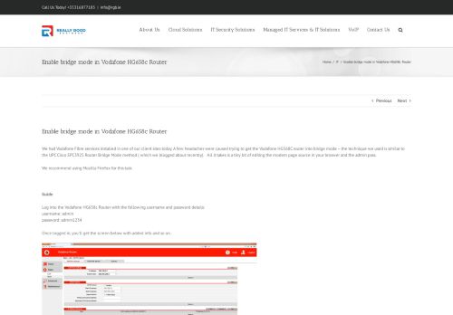 
                            12. Enable bridge mode in Vodafone HG658c Router | Managed IT ...