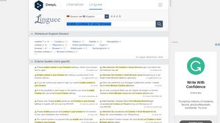 
                            2. enable cookies in your browser - Deutsch-Übersetzung – Linguee ...