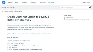 
                            7. Enable Customer Sign in to Swell via Shopify | Yotpo - Support Center