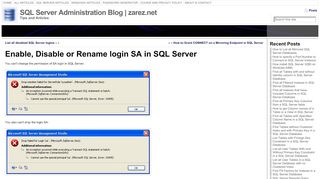 
                            6. Enable, Disable or Rename login SA in SQL Server - zarez.net