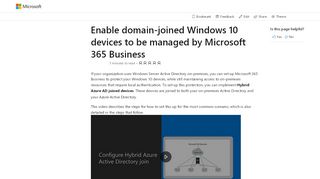 
                            5. Enable domain-joined Windows 10 devices to be managed by ...