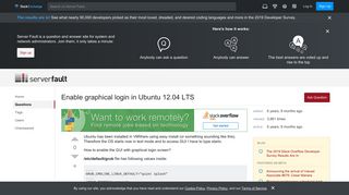 
                            12. Enable graphical login in Ubuntu 12.04 LTS - Server Fault