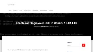 
                            13. Enable root login over SSH in Ubuntu 16.04 LTS – Tyler Woods