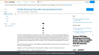 
                            9. Enable Samsung Pass after manual password entry - Stack Overflow