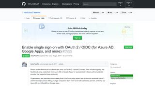
                            4. Enable single sign-on with OAuth 2 / OIDC (for Azure AD, Google ...