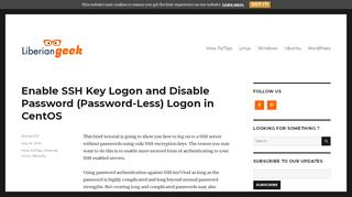 
                            8. Enable SSH Key Logon and Disable Password (Password-Less ...