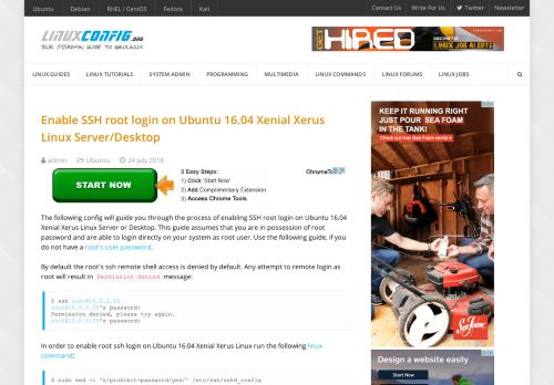
                            6. Enable SSH root login on Ubuntu 16.04 Xenial Xerus Linux Server ...