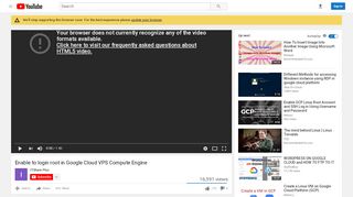 
                            11. Enable to login root in Google Cloud VPS Compute Engine - YouTube