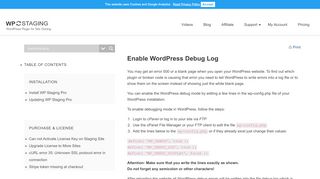 
                            5. Enable WordPress Debug Log - - WP Staging