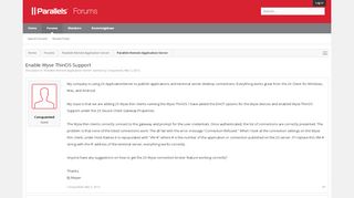 
                            10. Enable Wyse ThinOS Support | Parallels Forums