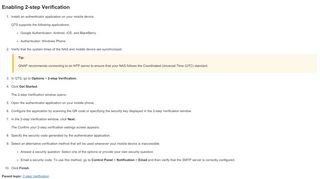 
                            2. Enabling 2-step Verification - QNAP Systems, Inc.