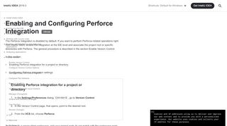 
                            9. Enabling and Configuring Perforce Integration - Help | IntelliJ IDEA