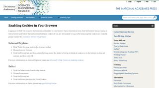 
                            5. Enabling Cookies in Your Browser | The National Academies Press