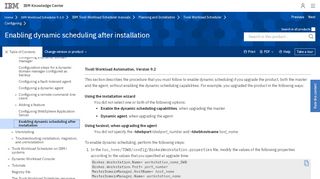 
                            7. Enabling dynamic scheduling after installation - IBM