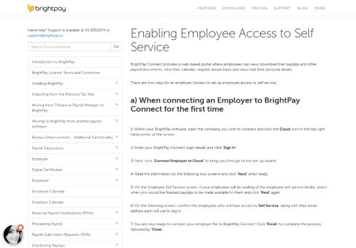 
                            3. Enabling Employee Access to Self Service - BrightPay Documentation