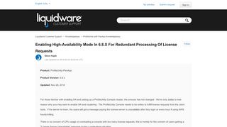 
                            12. Enabling High-Availability mode in 6.8.x for redundant processing of ...