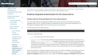 
                            13. Enabling Integrated Authentication for the Library Server - MicroStrategy