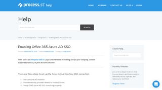 
                            5. Enabling Office 365 Azure AD SSO – Process Street Help