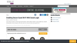 
                            7. Enabling Secure Guest Wi-Fi With Social Login - Retail IT Insights