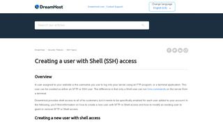 
                            13. Enabling Shell access – DreamHost