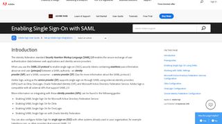 
                            7. Enabling Single Sign-On with SAML - Adobe Help Center
