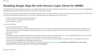 
                            6. Enabling Single Sign-On with Secure Login Client ... - SAP Help Portal